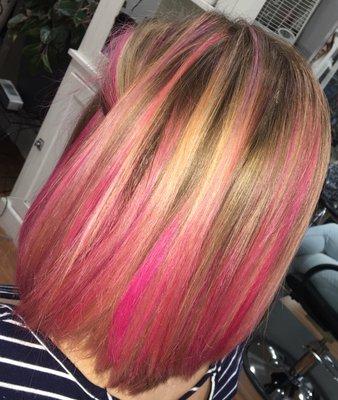 Pink highlights by hailey