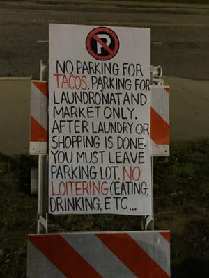 I only don't park there if the laundromat and/ or liquor store are genuinely busy. Most of the times there's plenty of parking.