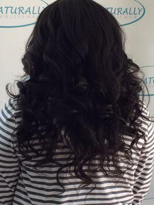 A fellow customers hair outcome at Naturally Flawless.