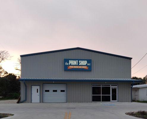 The Print Shop facility in Panama City Beach, Florida.