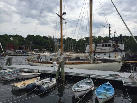 Docked before sail at Rockport Harbor