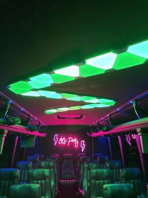 Interior of the bus