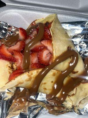 Strawberry crepe