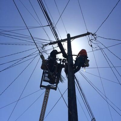 Installing Fiber in San Francisco.