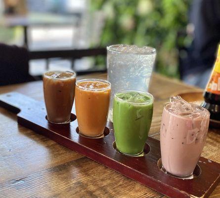 Cold Brew Flight with Buko Juice.