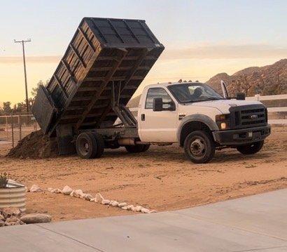 Dirt & Mulch delivery. Arrived separated in a single load. Nice product.