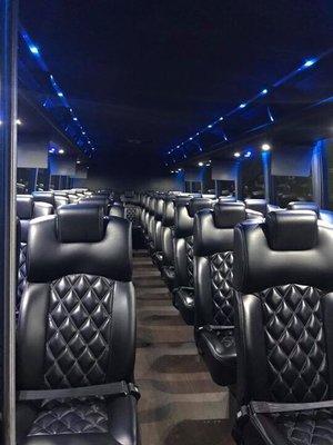 Miami Corporate Transportation. New luxury limo buses available for large groups.