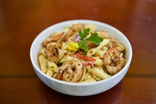 Rasta pasta & shrimp