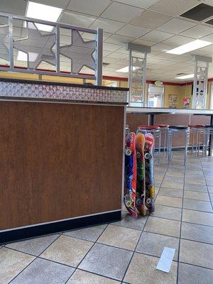 California Skater Dudes skateboard parking @CarlsJr