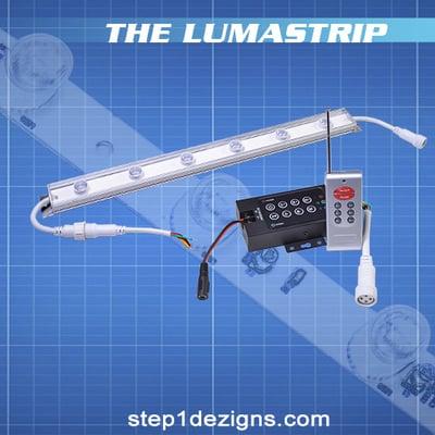 The RGB Lumastrip LED Light Bar is an energy efficient, waterproof, low profile lighting solution for your light box, graphic display, adver