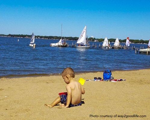 A short walk to City Beach, Clear Lake, IA