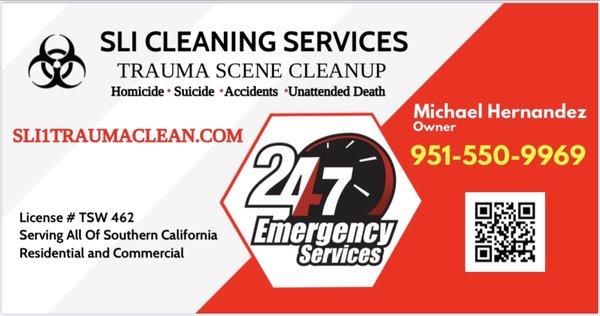 SLI Cleaning Services - Trauma Scene Cleanup 