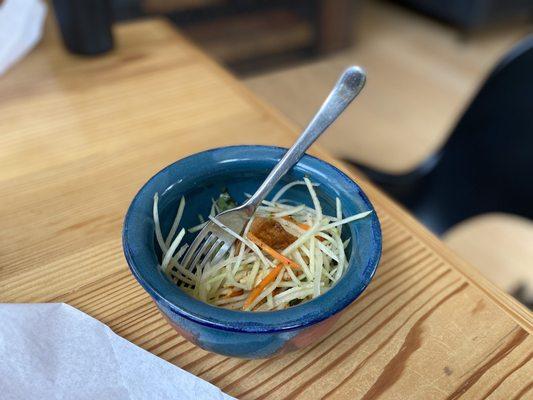 Green Tofu Papaya Salad