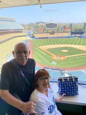 Dodger stadium press box!