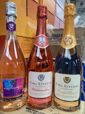 NEW Earl Stevens sparkling wines  E-40