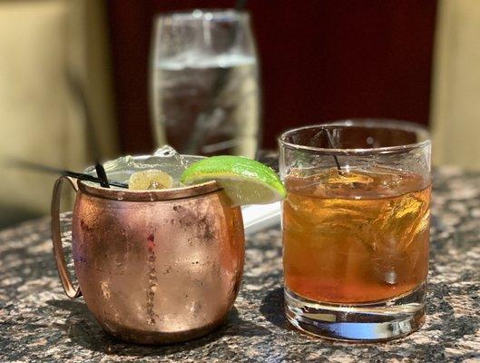 Moscow Mule and Old Fashion