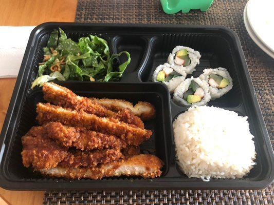 Tongkatsu Pork Bento Box (takeout)