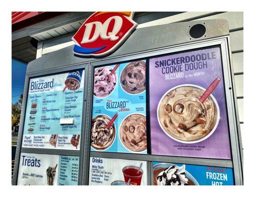 Menu.Drive Thru. DQ. Aurora IL.