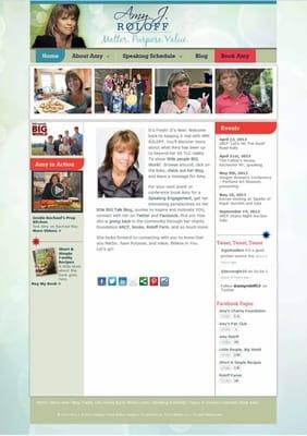 www.amyjroloff.com showcases Amy Roloff talents as a Public Speaker as well as author and TV star.