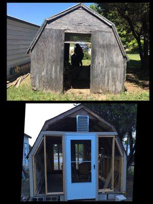 They had everything that I needed to restore a shed that my father in law and I built 32 years ago. Making progress.