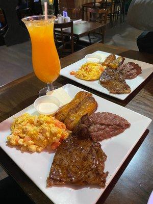 Desayuno Hondureño con carne