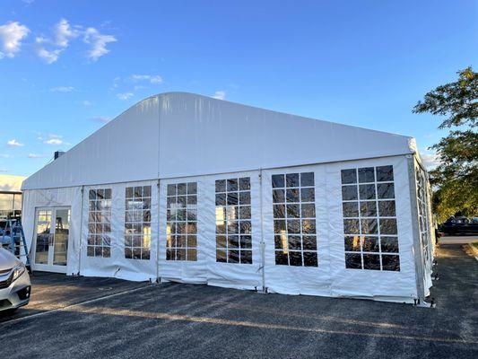 Structure Tent on 10 foot legs