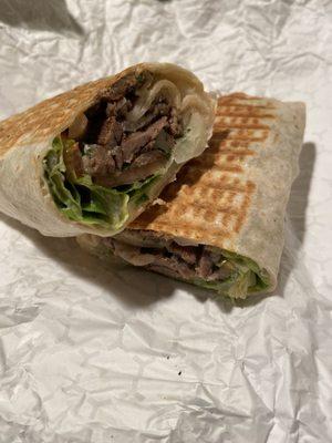 Beef Shawarma wrap