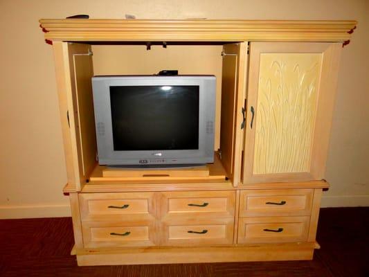 TV entertainment center.