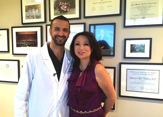 ABC 7 Los Angeles Health Specialist Denise Dador with spine surgeon Dr. K. Rad Payman