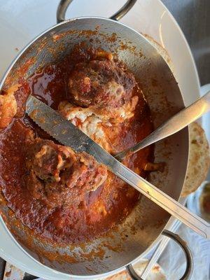 Best meatballs I have ever had , feeds two with leftovers