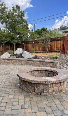 Professional paver and fire pit