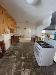 Kitchen water damage loss and mold remediation