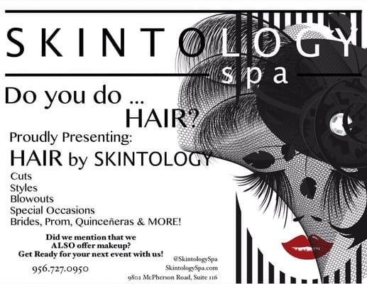 Hair and makeup by Skintology!