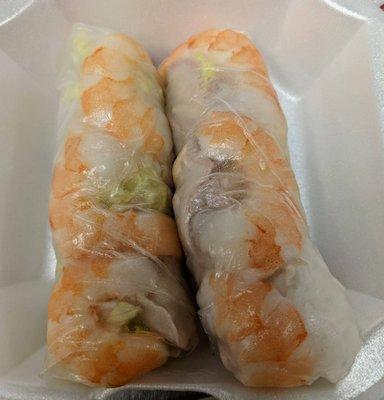 Shrimp and Pork spring rolls