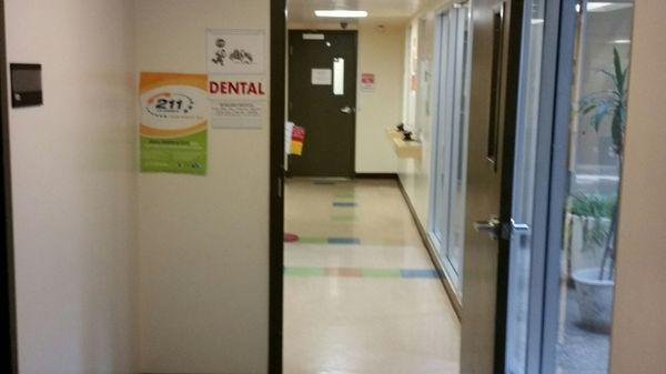 Entrance to Dental dept., ground floor.