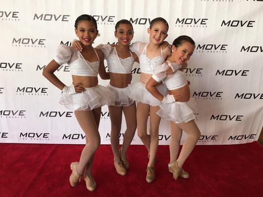 Junior Company Tap dancers at Move Dance Competition Nationals