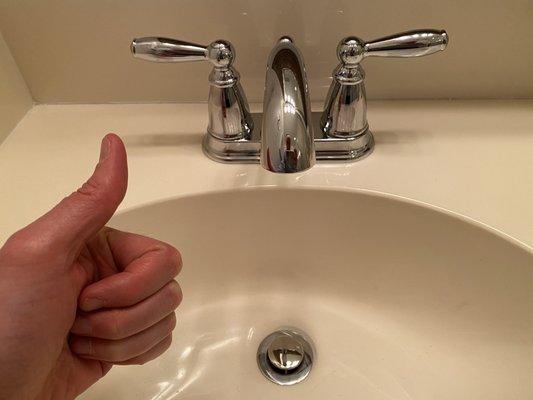 New faucet. Thank you!