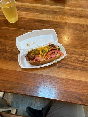 This hotdog was a 30 min wait..