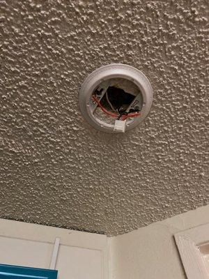 No smoke alarm