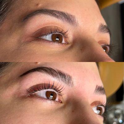 Brow Lamination + wax & lash lift + tint