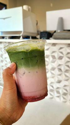 Strawberry Matcha Latte