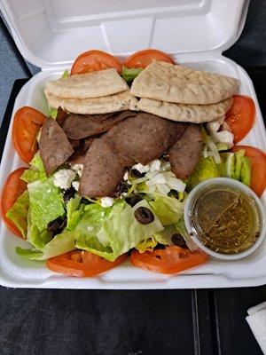 Greek Salad with lamb!