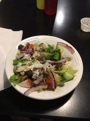 Above average side salad -$3.95