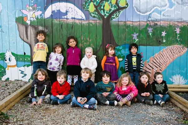 Our 2012 class photo in our backyard playground.