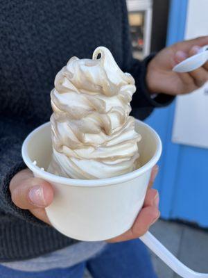 Medium Root Beer soft serve