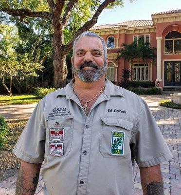 Ed Depaul our arborist. Or as we like to call him: The Tree Whisperer.