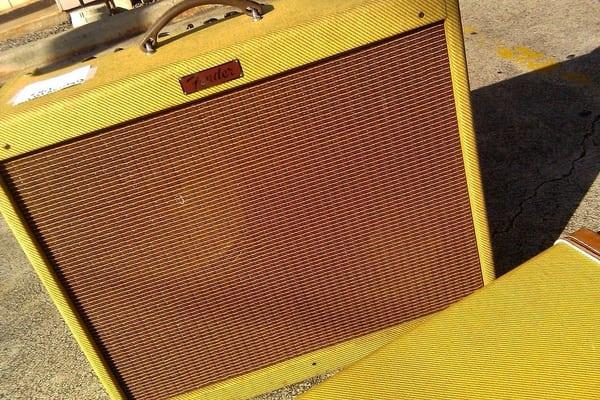 What I bought from them: Fender Blues Deville Tweed 2x12 amp and guitar case to match. Photo by Eric Alcantara