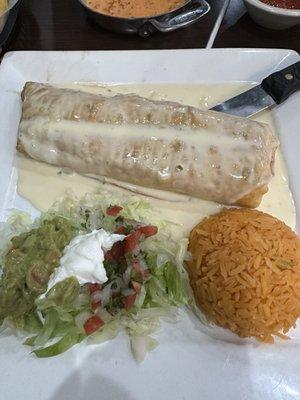 Steak fajita chimichanga