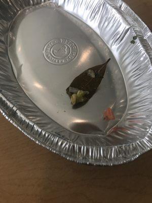 Leaf in my chipotle today... how does that even happen?? It's disgusting.