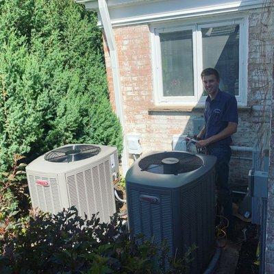 Two Lennox Elite Air Conditioner Installation